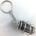 TOURMALINE Keychain Keyring Hand Made on SILVER Plated Spiral A+-1