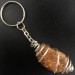 STROMATOLITE Tumblestone Keychain Keyring Hand Made on SILVER Plated Spiral A+-2