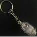 HERKIMER DIAMOND Keychain Keyring - QUARTZ Handmade SILVER Plated Spiral Gift Idea A+-1