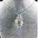 HERKIMER DIAMOND Pendant Hand Made on Silver Plated Spiral Healing Crystals-8