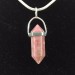 Pendant in Double Terminated in Lepidolite on Sterling Silver 925 Necklace Crystal Healing A+-1