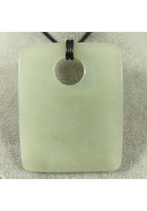 JADE Pendant Necklace BIG Charms Etnic Gemstone Chain Crystal Healing-1