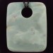 Pendant Gemstone in JADE Sky Blue BIG Necklace Charms Etnico Crystal Healing-1
