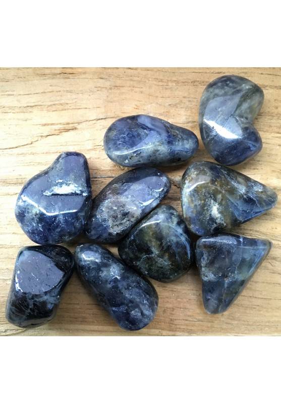 Tumbled Stone Blue IOLITE Specimen Crystal Healing Chakra MINERALS Quality A+-1