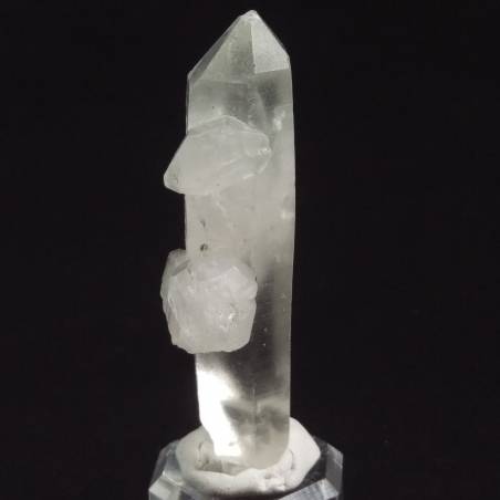 MINERALS *Double Terminated Clear QUARZ Rough Crystal Healing 43.3g-3