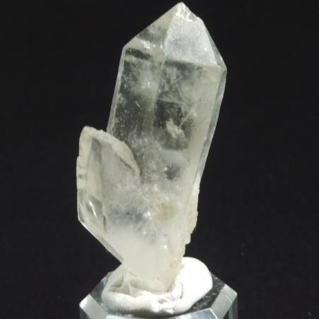 MINERALS *Double Terminated Clear QUARZ Rough Crystal Healing 42.3g-6