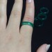 * Green AGATE Ring * Jewel Crystal Healing Chakra-3