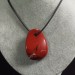 Pendant in RED Jasper Leaf Necklace Tumbled Stone Crystal Healing Chakra A+-4