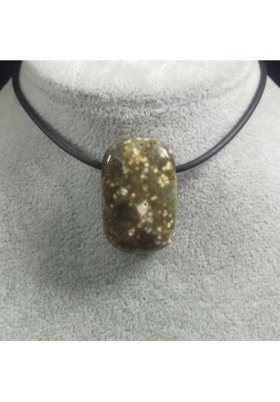 Pendant Gemstone in Orbicular Ocean JASPER Necklace Chain Jewel Gift Idea-1