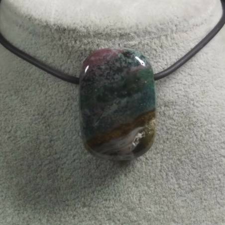 Pendant Gemstone in Orbicular Ocean JASPER Necklace Chain Jewel Gift Idea-3