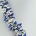 Precious Necklace in Lapis Lazuli & Hyaline Quartz Chips Jewel Gift Idea A+-2