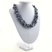 Precious Necklace in Lapis Lazuli & Hyaline Quartz Chips Jewel Gift Idea A+-3