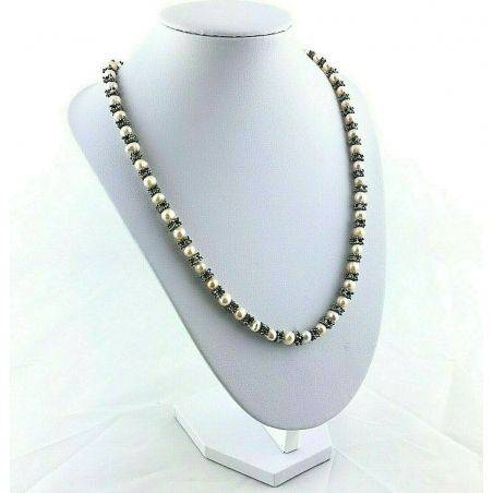 Bracelet + Necklace in Naturals PEARL Vintage SILVER 15% OFF Special Jewels-5