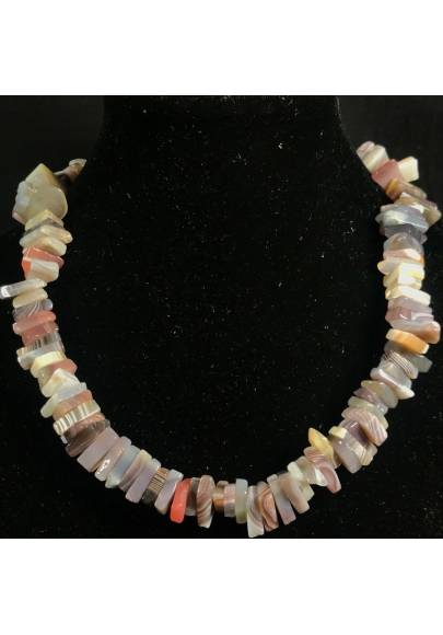 AGATE Necklace MULTICOLOR Chips Jewel Woman MINERALS Gift Idea Collier-1