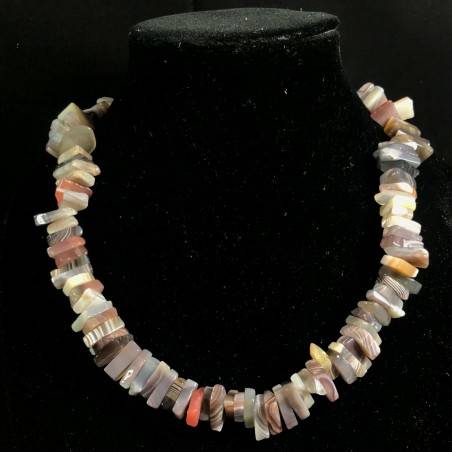 AGATE Necklace MULTICOLOR Chips Jewel Woman MINERALS Gift Idea Collier-4