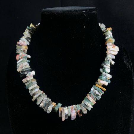 Necklace Chips in ORBICULAR OCEAN JASPER Jewel Woman Minerals Gift Idea-4