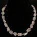 Necklace Chips in HYALINE Quartz & Iron Color Silver Vintage Gift Idea A+-1