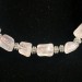 Necklace Chips in HYALINE Quartz & Iron Color Silver Vintage Gift Idea A+?3