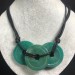 Green Agate Necklace Charm Jewel Bijou Gift Idea Woman Collier MINERALS A+-1