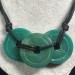 Green Agate Necklace Charm Jewel Bijou Gift Idea Woman Collier MINERALS A+-2
