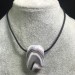 Purple-Grey AGATE Pendant MINERALS Bijou Necklace Gift Idea Jewel-2