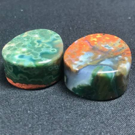 Pendant Gemstone in Orbicular Ocean JASPER Rare Gift Idea Healing Crystal Jewel A+-4