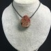 Pendant Gemstone in Orbicular Ocean JASPER Brown -Purple Gift Idea Jewel A+-5