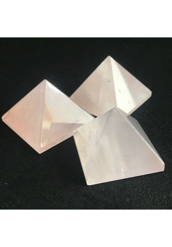 Minerales PIRAMIDE en CUARZO Rosa 33 mm Alta calidad Regalo-1