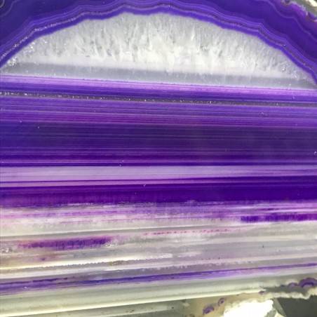 MINERALS *  GORGEOUS AGATE Slice Purple Crystal Crystal Healing Chakra-2