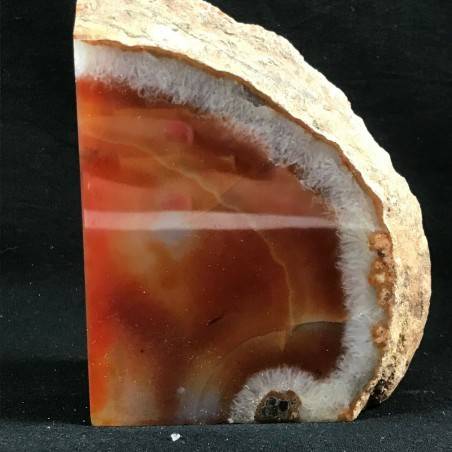 MINERALS * Polished Agate Geode Paperweight Brown da Specimen A+-2