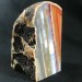 MINERALS * Polished Brown Agate Geode Paperweight Specimen A+-2
