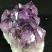 MINERALS * Dark AMETHYST Quartz Crystal Cluster URUGUAY 739g with Golden CALCITE A+-6