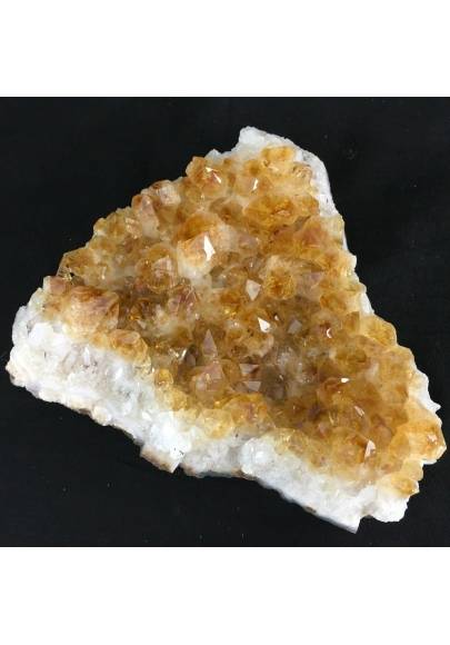 Drusa Cuarzo Citrino de Alta Calidad Mineral Cristales Punta Chakra Geoda 753g-1