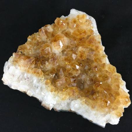 Drusa Cuarzo Citrino de Alta Calidad Mineral Cristales Punta Chakra Geoda 753g-1