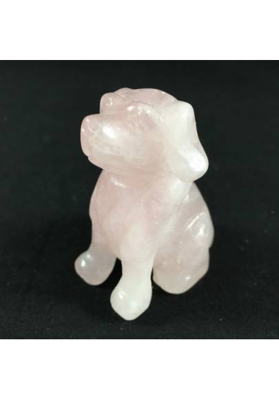 Cherry Quartz DOG BIG Size Animals Crystal Healing Gift Idea A+ Minerals-1