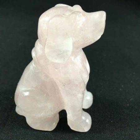 Cherry Quartz DOG BIG Size Animals Crystal Healing Gift Idea A+ Minerals-3