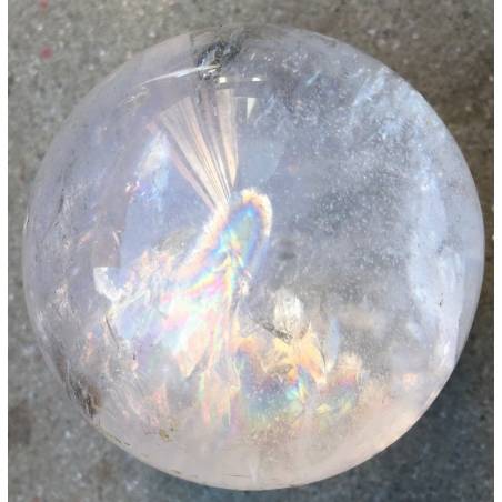 MINERALS * Wonderful Natural CLEAR QUARTZ Sphere Ball Crystal Healing-2