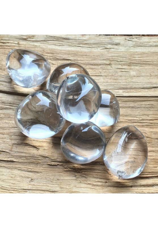 LARGE Tumbled Stone Hyaline Quartz Rock Crystal Crystal Healing Quality A+-1