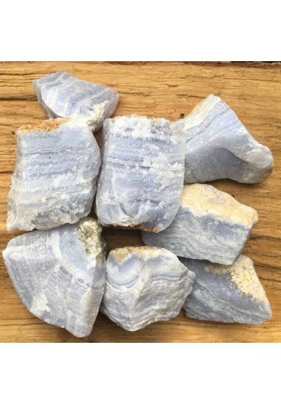 CALCEDONIA en BRUTO Azul Ágata Mineral Cristaloterapia Chakra Reiki Calidad A+-1
