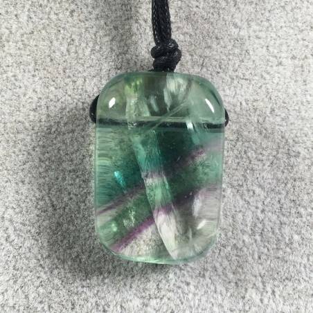 Pendant Gemstone in Rainbow FLUORITE Necklace Crystal Healing Color Chakra Reiki A+-2