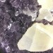 AMETHYST Geode with Bright Calcite DRUZY Iron Display Rare Quality!!-2