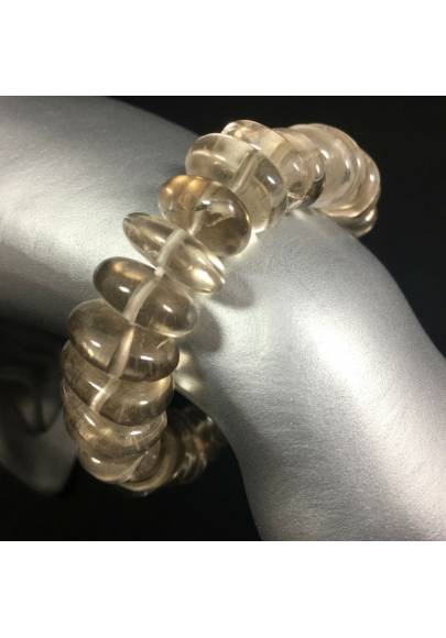 CLEAR QUARTZ Bracelet Medium Size Elasticated Crystal Healing Chakra Zen A+-1