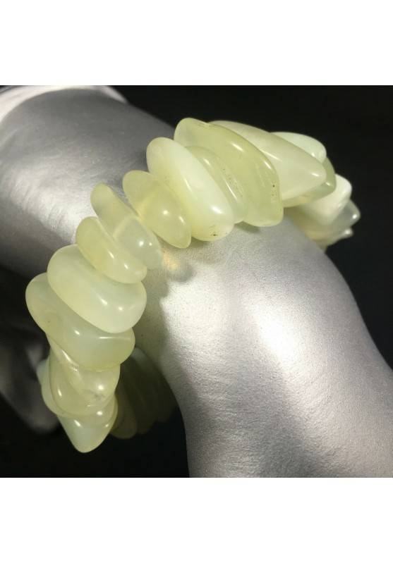 JADE Bracelet BIG Chips Crystal Healing Chakra Elasticated Tumblestone Zen A+-1