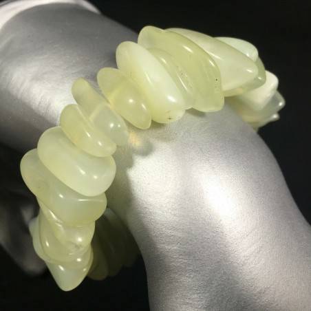 BIG JADE Chips Bracelet Crystal Healing Chakra Elasticated Tumblestone Zen A+-1
