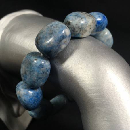 Tumbled LAPIS LAZULI Precious Bracelet Crystal Healing Quality Zen A+-1