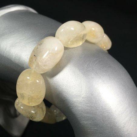 Tumble stone CITRINE QUARTZ Yellow Quartz Bracelet- VIRGO ARIES GEMINI Crystal-1