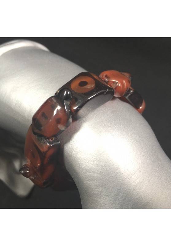 Special Bracelet in CARNELIAN Turtles Elasticated Bead Crystal Healing Zen A+-1