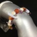 Chalcedony - CARNELIAN & FLUORITE Bracelet whit PEARL Healing Natural Jewels-1