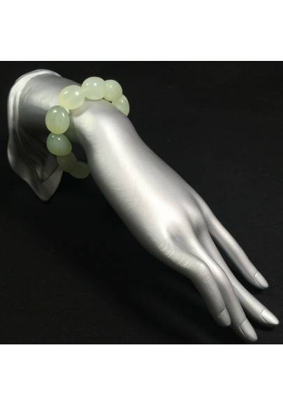 Green JADE Bracelet Tumbled Naturals Beads Crystal Healing Chakra-2