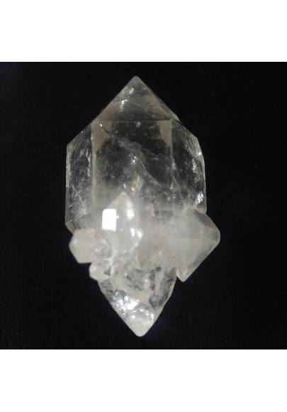 MINERALS * Double Terminated Herkimer Scepter Quartz CRYSTAL Point-1